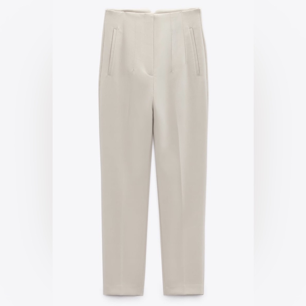 Zara high waist trouser.